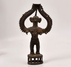 Tribal Art Vintage Finest Brass God Statue in Dhokra Art