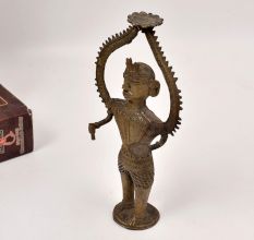 Dhokra Art Handmade Brass Tribal God Statue for Decoration