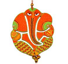 Decoreer Handicraft Home Decor Wooden Wall Hanging Ganesha