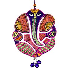 Decoreer Handicraft Home Decor Wooden Wall Hanging Ganesha