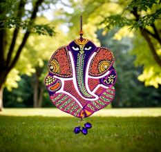 Decoreer Handicraft Home Decor Wooden Wall Hanging Ganesha