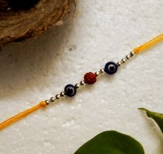 Classic Handmade Rakhi: Acrylic Beads, Glass Style