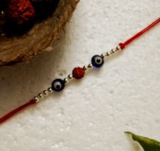 Elegant Acrylic Beads, Glass Rakhi for Brothers