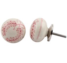 Olive Branch Ceramic Knob (1)