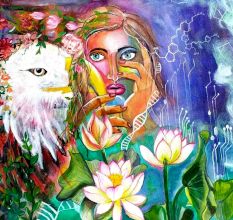 Expect A New Vision Canvas Painting by Artist Snehaprava Maharana