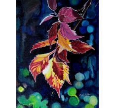 Autumn Leaves Canvas Painting by Artist Snehaprava Maharana