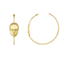 Nino Sepo's Hoop Earring 75mm Brass 18k Gold Plated