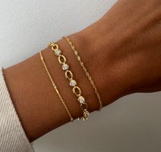 Two Delicate Bracelets Set, Dainty Bracelet Set, Two Minimalist Bracelets