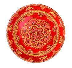 Handicraft Stainless Steel Pooja Thali - Set of 5