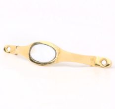 Golden White Mother of Pearl Brass Cabinet Door Handle