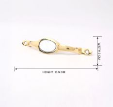 Golden White Mother of Pearl Brass Cabinet Door Handle