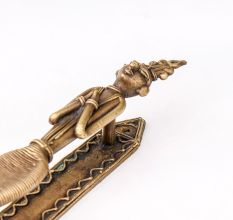 Tribal Lady Brass Door Handles- Pack of 4