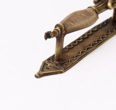 Tribal Lady Brass Door Handles- Pack of 4