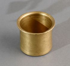 Plain Panchpatra Brass Water Pot for Hindu Rituals