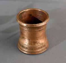 Engraved Copper Holy Water Pot for Home Decoration