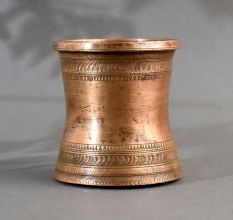 Engraved Copper Holy Water Pot for Home Decoration