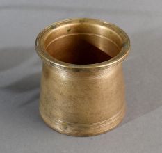 Handcrafted Brown Finish Panchpatra Water Pot Made of Brass