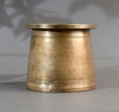 Handcrafted Brown Finish Panchpatra Water Pot Made of Brass