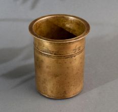 Plain Brass Panchpatra Holy Water Pot for Indoor Decoration