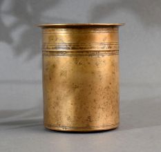 Plain Brass Panchpatra Holy Water Pot for Indoor Decoration
