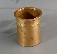Plain Brown Finish Panchpatra Holy Pot Made of High-Quality Brass