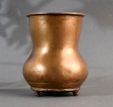 Sturdy Handmade Brass Panchpatra Holy Water Pot for Hindu Rituals