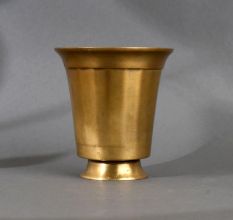 Indian Handmade Brass Holy Glass Pot for Decoration