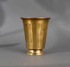 Beautiful Sturdy Brass Holy Water Glass Pot for Decoration