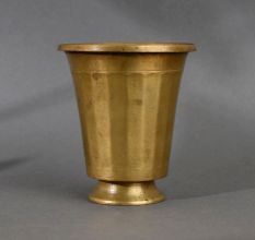 Handcrafted Premium Brass Holy Glass Pot for Rituals
