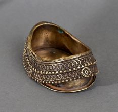 Vintage Tribal Brass Ashtray for Indoor Decoration