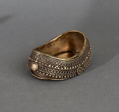 Vintage Tribal Brass Ashtray for Indoor Decoration