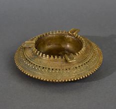 Vintage High-Quality Brass Tribal Ashtray for Decoration