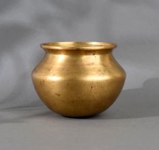 Golden Shiny Brass Holy Water Pot for Indoor Flower Decoration