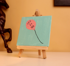 Mini Let It Go Balloon Canvas Painting