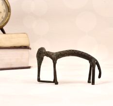 Handmade Finest Brass Long Elephant Statue in Folk Art