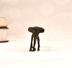 Handmade Finest Brass Long Elephant Statue in Folk Art