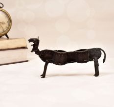 Indian Traditional Brass Dhokra Art Camel Statue in Vintage Finish