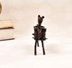 Indian Traditional Brass Dhokra Art Camel Statue in Vintage Finish