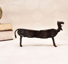 Indian Traditional Brass Dhokra Art Camel Statue in Vintage Finish