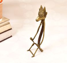 Tribal Vintage Folk Brass Iron Animal Head Figure for Decor