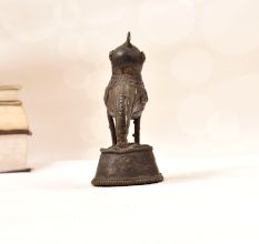 Tribal Folk Brass Handmade Peacock Statue for Home Decor