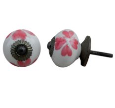 Red Heart Ceramic Knob