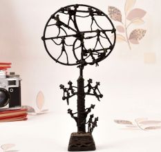 Handmade Vintage Brass Tribal Statue of Tree of Life for Decor