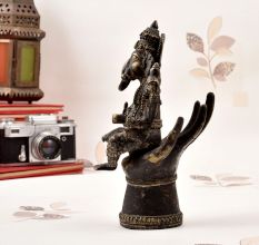 Handmade Tribal Brass Lord Ganesha Statue from Central India