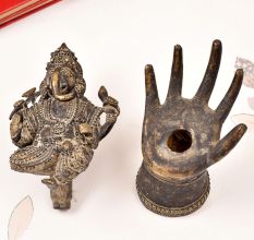 Handmade Tribal Brass Lord Ganesha Statue from Central India