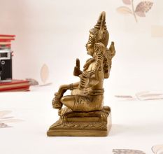 Handmade Vintage Brass Lord Shiva Statue in Himalayan Art