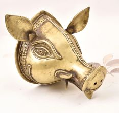 Handcrafted Finest Brass Lord Varaha Head for Wall Hanging