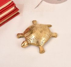 Vintage Finest Brass Indian Turtle Yantra for Prayer Room