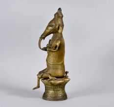 Handmade Tribal Lord Ganesha Brass Statue for Prayer Room