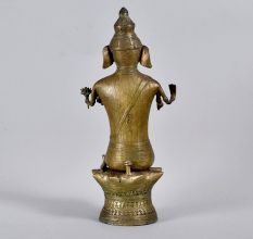 Handmade Tribal Lord Ganesha Brass Statue for Prayer Room